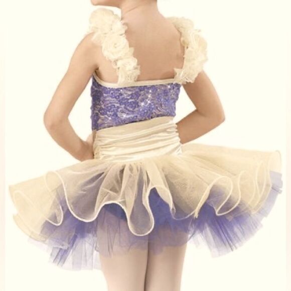 Weissman Other - Weissman dance costume ballet jazz blue purple tutu Music Box Dancer 7916 MC